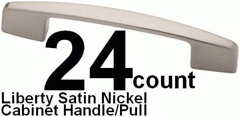 24 Satin Nickel Cabinet Pulls, $19(sold)
