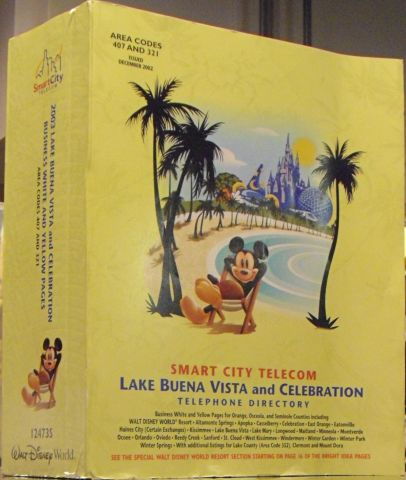 2002 Disney World, Lake Buena Vista,<br>Celebration City Telephone Directory:$87,719.41
