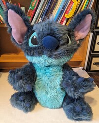 Disney_Stitch_Blue_Plush_large_20240223_203529575.jpg Disney Stitch, Large Blue Plush fuzzy cuddly, 18? Rare: $33