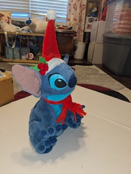 Disney_Stitch_Christmas_Blue_20231212_173800451.jpg Disney Stitch, Blue, Plush, Christmas: $25