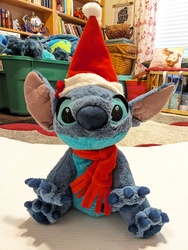 Disney_Stitch_Christmas_Blue_20231212_175146754.jpg Disney Stitch, Blue, Plush, Christmas: $25