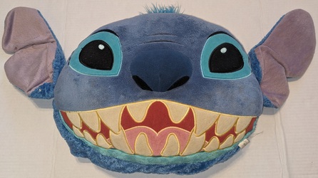 Disney_Stitch_overnite_pillow_20231218_194702007.jpg Disney Stitch, Large Blue Plush overnite pillow with pajama pouch: $27.79