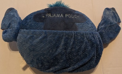 Disney_Stitch_overnite_pillow_20231218_194715930.jpg Disney Stitch, Large Blue Plush overnite pillow with pajama pouch: $27.79