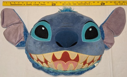 Disney_Stitch_overnite_pillow_20231218_221536819.jpg Disney Stitch, Large Blue Plush overnite pillow with pajama pouch: $27.79