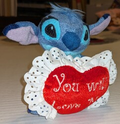 Disney_Stitch_plush_Valentine_small_20240124_200451452.jpg Disney Stitch, plush Valentine theme, small: $24.77