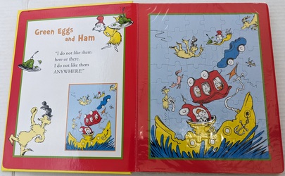 Dr. Seuss Jigsaw Puzzle Book; Collection of six 48-piece jigsaw puzzles, New: $10,059