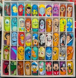 Kelloggs Disney Wobblers, Complete set of 50 in box, 2006, Used: $10,070