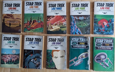 STAR TREK Paperback Book Log One-Ten by Alan Dean Foster, Complete Set, Used: $10,029