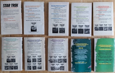 STAR TREK Paperback Book Log One-Ten by Alan Dean Foster, Complete Set, Used: $10,029