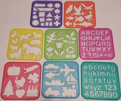 Tupperware_Tuppertoy_Art_Case_20231025_161554.jpg Tupperware Tuppertoy Stencil Art Case with 8 stencils, 6 trace plates, Vintage